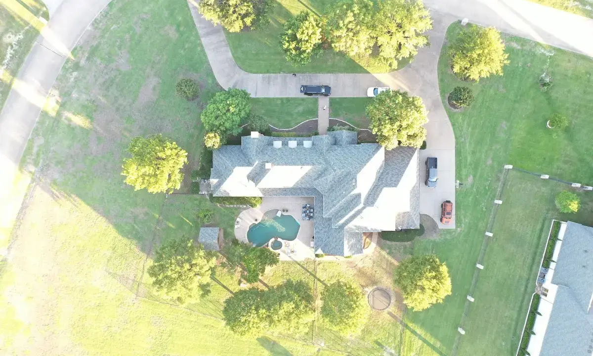 New shingle roof installation on a home in Fuquay